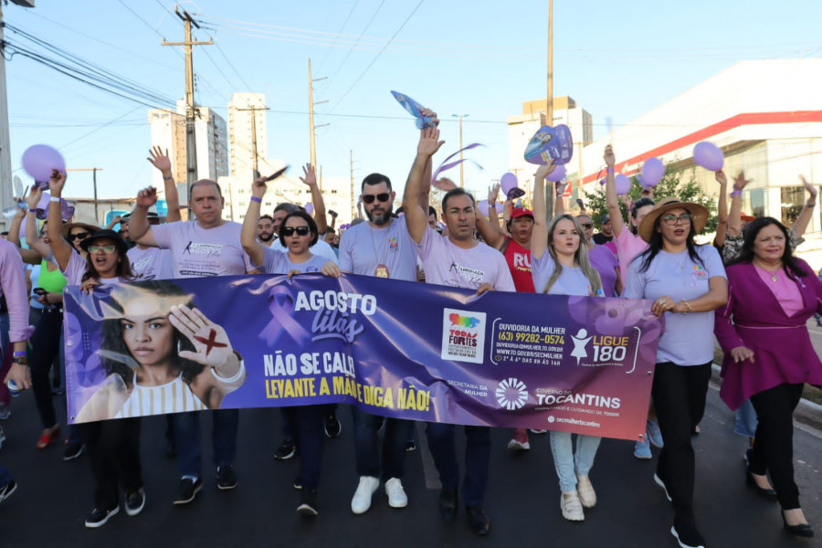 Em alusão aos 18 anos da Lei Maria da Penha PC promove Caminhada