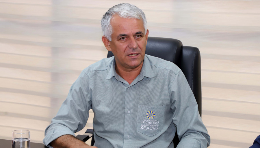 Secretário de Estado da Agricultura e Pecuária, Jaime Café, ressalta a parceria entre governo e produtores, que garante excelência na produção de arroz - Esequias Araujo/Governo do Tocantins