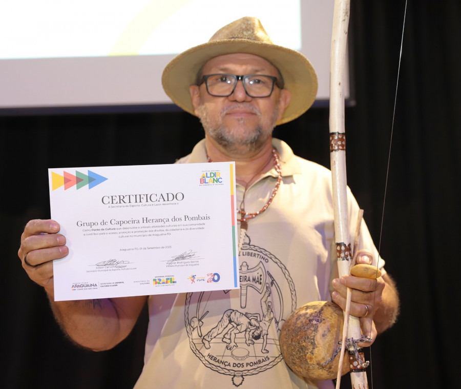 Davi Fernandes Nunes, o Mestre Libertino, do projeto Capoeira Mãe - Herança dos Pombais