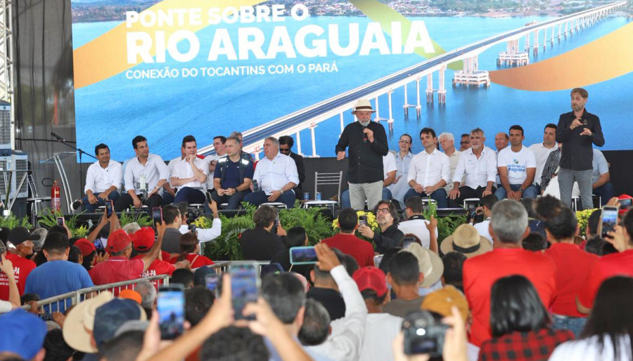 Presidente Lula ressalta a segurança e a liberdade garantidas pela nova travessia, que substitui décadas de dependência de balsas (Crédito foto: Ademir dos Anjos/Governo do Tocantins)