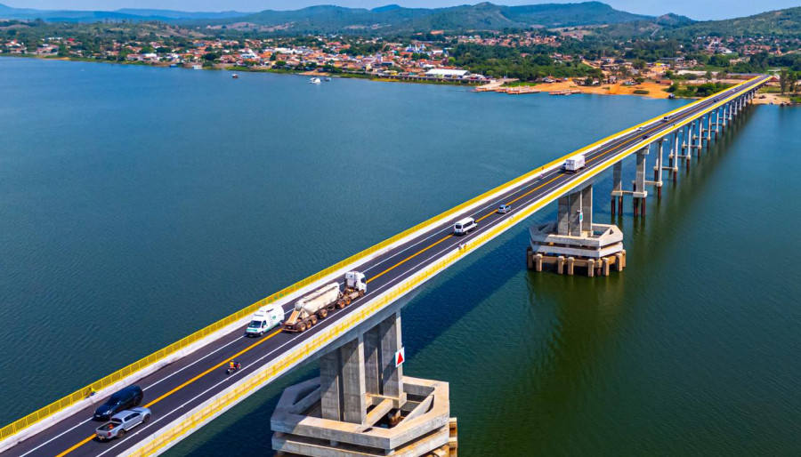 Nova estrutura consolida um corredor logístico estratégico da BR-153, reduzindo custos de frete, agilizando o escoamento da produção (Crédito foto: Bruno Maia/Governo do Tocantins)