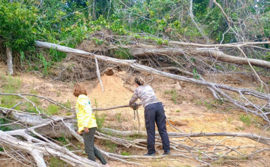 As atividades foram realizadas na região sul do PEC e áreas do entorno, no município de Pium - Naturatins/Governo do Tocantins