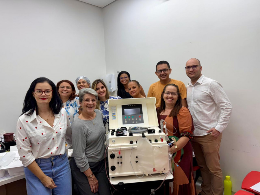 O serviço conta com envolvimento das equipes da Hemorrede e da Superintendência de Unidades Hospitalares Próprias