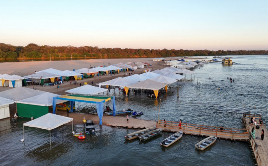 Tanto durante a temporada oficial de julho quanto ao longo do ano, as praias permanentes estimulam diretamente o comércio, os serviços e o turismo - Governo do Tocantins