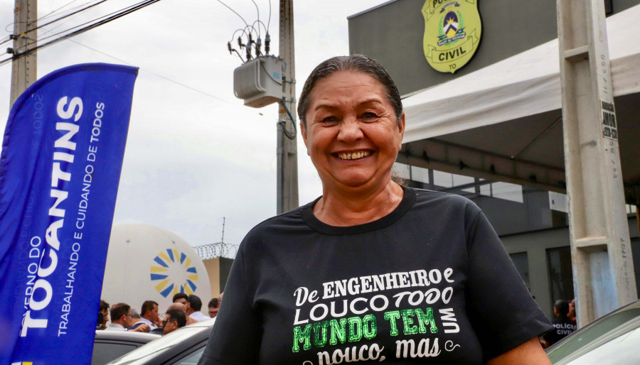 Moradora da região sul da capital, Marli Rosa Sousa manifestou a satisfação com a implantação do complexo - Foto: Marcio Vieira/Governo do Tocantins