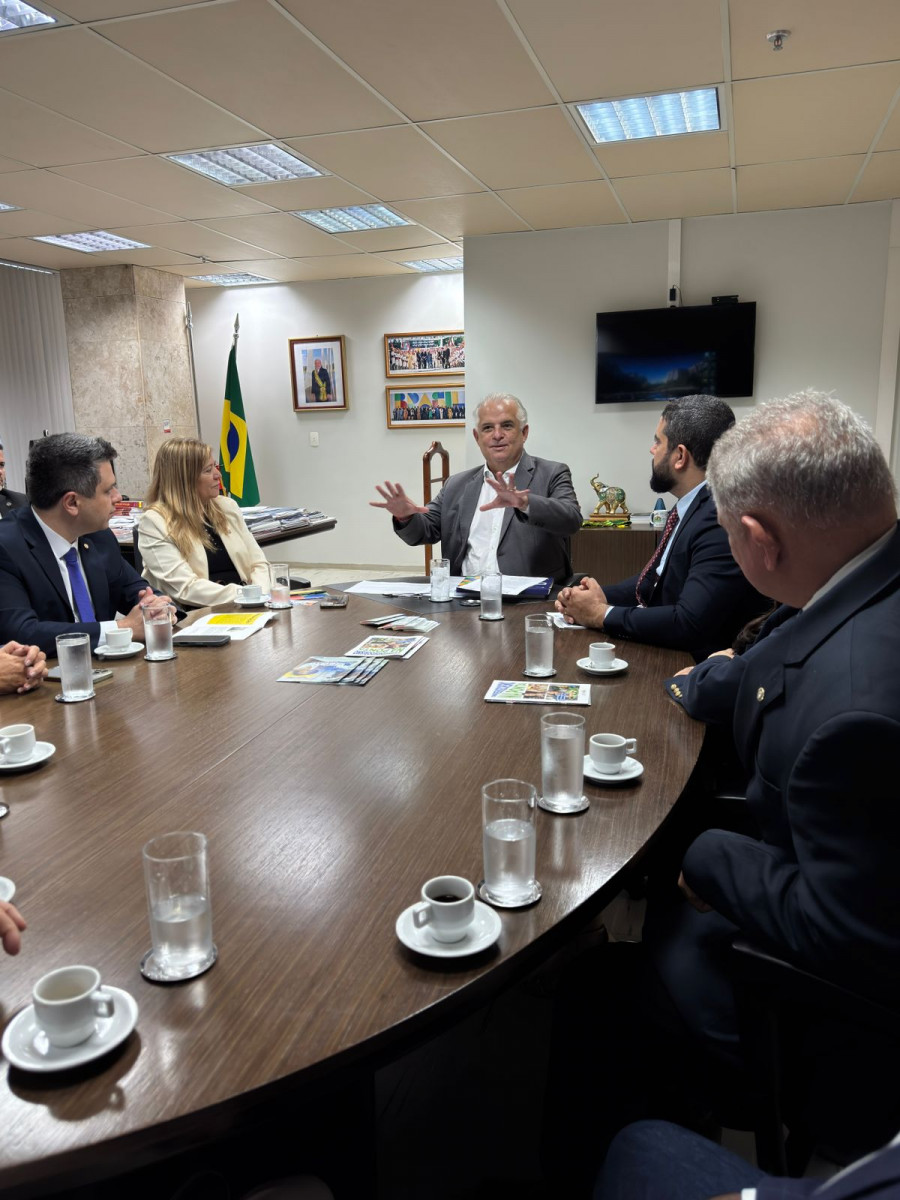 Comitiva tocantinense é recebida pelo ministro Márcio França no Ministério do Empreendedorismo.
