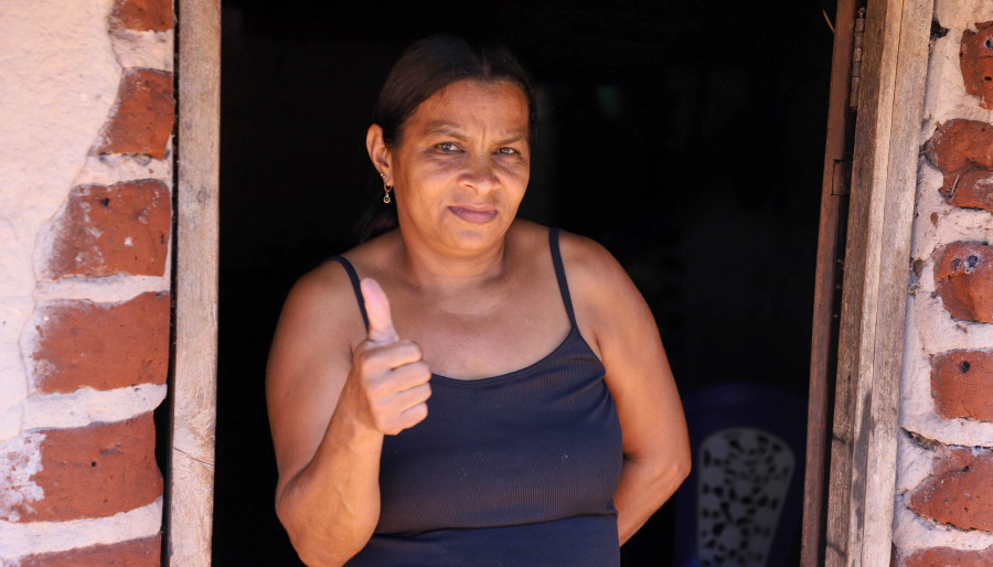 Moradora de São Félix do Tocantins, Sônia Maria Rodrigues, destacou que a nova estrutura trará mudanças significativas para a rotina da família - Foto: Márcio Vieira/Governo do Tocantins