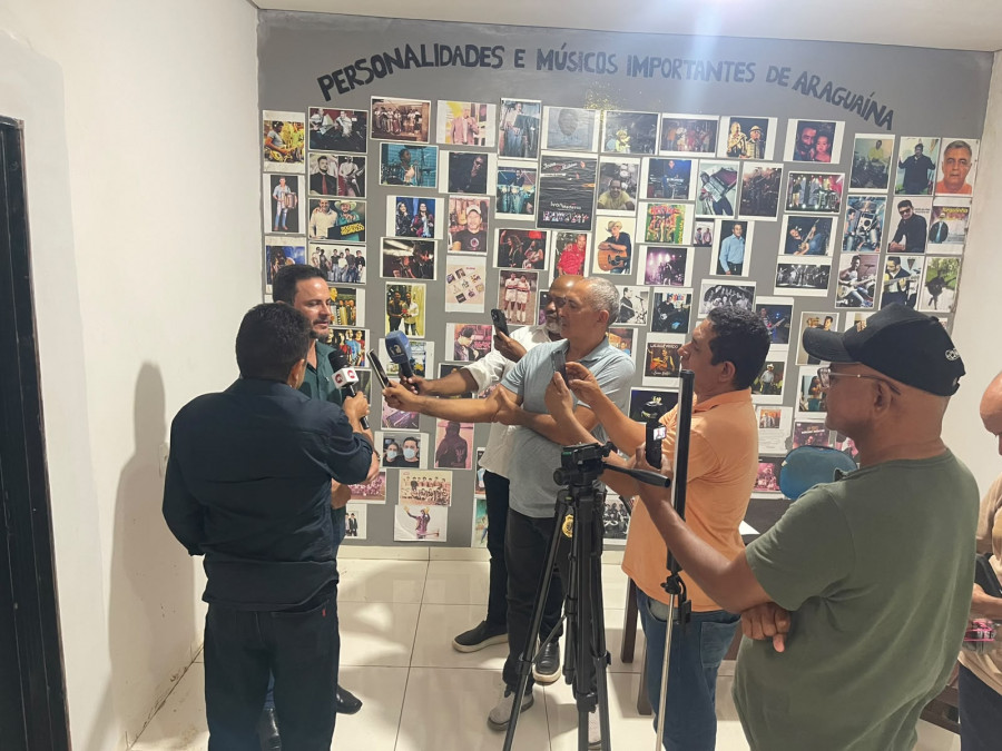 Agenda em Araguaína incluiu entrevistas a veículos de comunicação e encontros com apoiadores e lideranças da região.