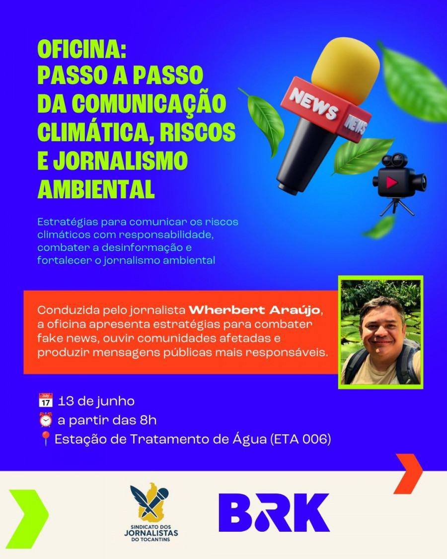 A iniciativa integra as ações do Mês do Meio Ambiente e reúne jornalistas, assessores de comunicação e estudantes para debater os desafios da comunicação climática.