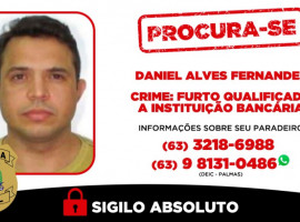 Qualquer informação sobre o paradeiro de Daniel Alves Fernandes, 35 anos, basta acionar a DEIC.