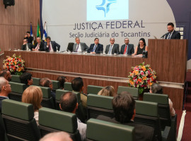 Solenidade em comemoração aos 32 anos da Justiça Federal no Tocantins. 