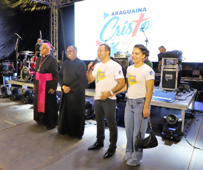 Araguaína é uma cidade de fé e o Araguaína para Cristo nos mostra isso, disse o prefeito Wagner Rodrigues. Foto: Marcos Sandes/ Secom Araguaína