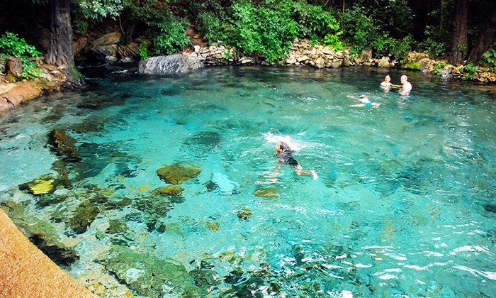 Rio Azuis, o menor rio do Brasil e o terceiro menor rio do mundo. 