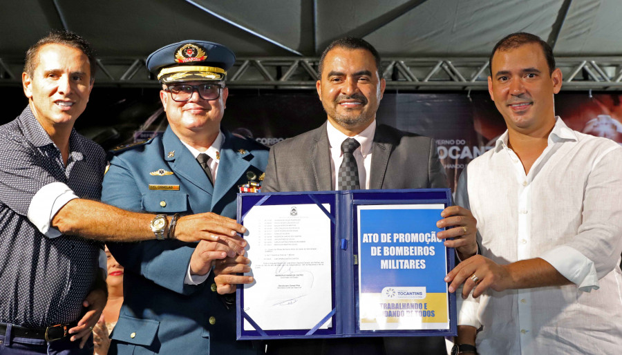 Governo do Tocantins promoveu mais 102 militares integrantes do Corpo de Bombeiros Militar pelo critério de antiguidade