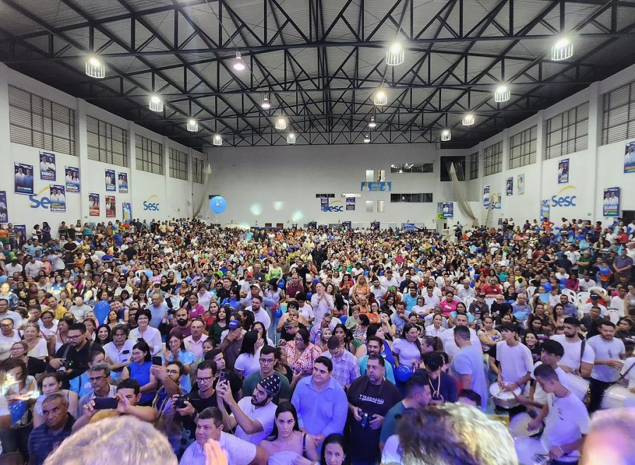 Público presente no lançamento da pré-campanha de  Jorge Frederico em Araguaína. Foto:@jorgefrederico 