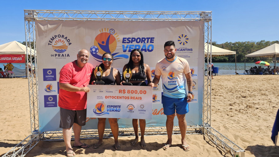 As irmãs Luciene e Janykelle, de Arraias, foram as campeãs da etapa de Paranã 