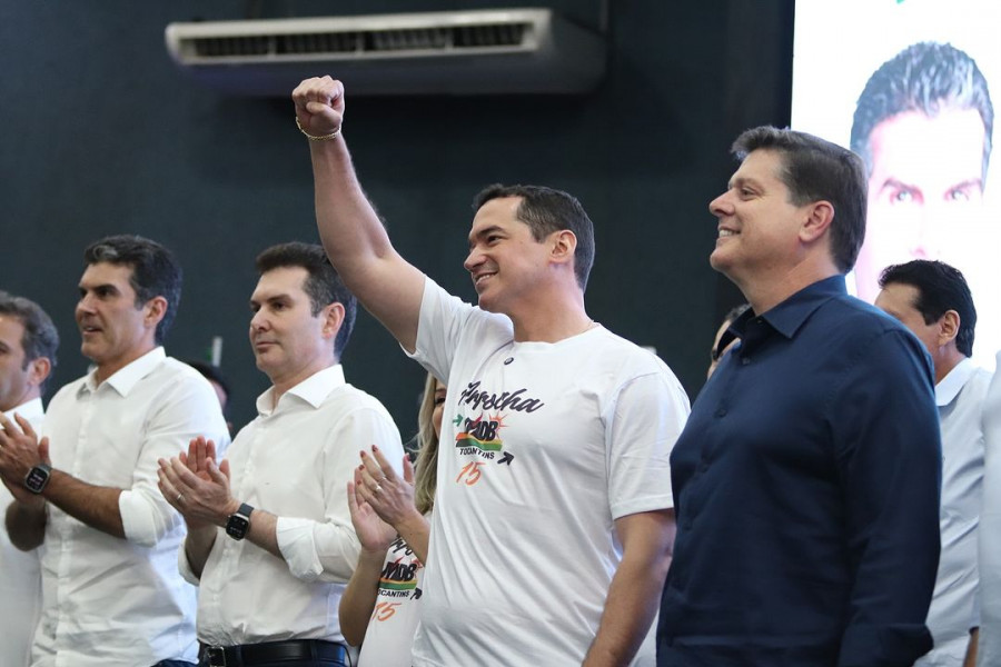Alexandre Guimarães durante posse como novo presidente do MDB Tocantins. Foto: Reprodução/Instagram Alexandre Guimarães