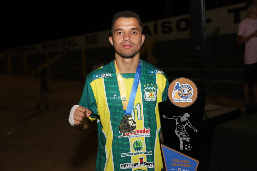  Manoel Junior foi eleito o melhor jogador da partida final do Copão Tocantins.