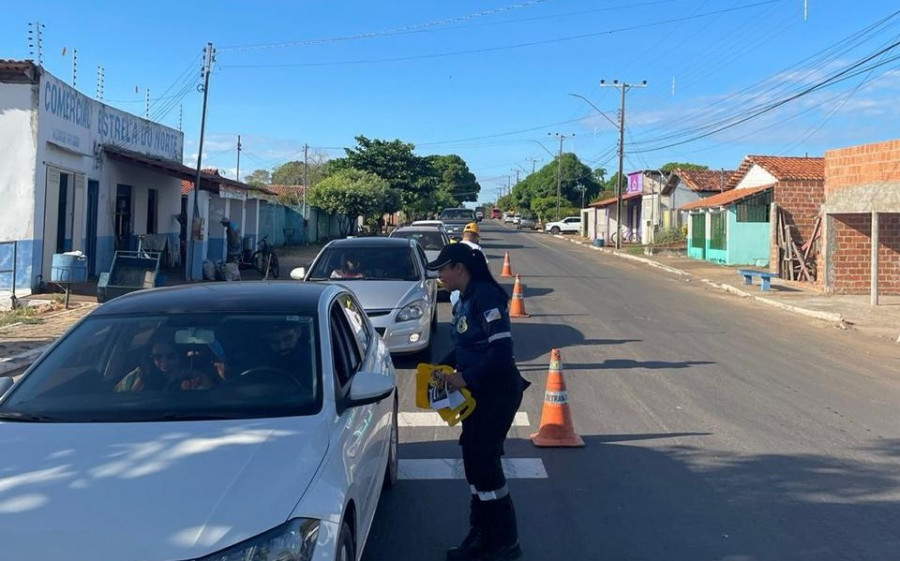 O trabalho contou também com a atuação dos agentes de fiscalização e segurança do Detran-TO.
