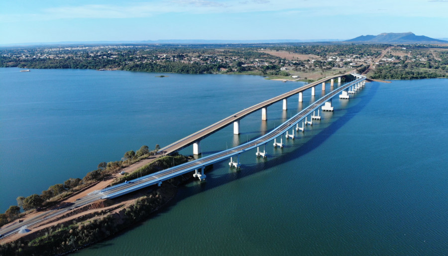 Nova ponte de Porto Nacional foi construída em substituição à antiga ponte.