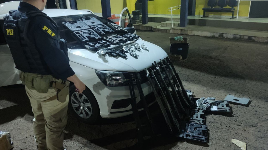 As armas de fogo haviam sido subtraídas de uma empresa de vigilância no Pará