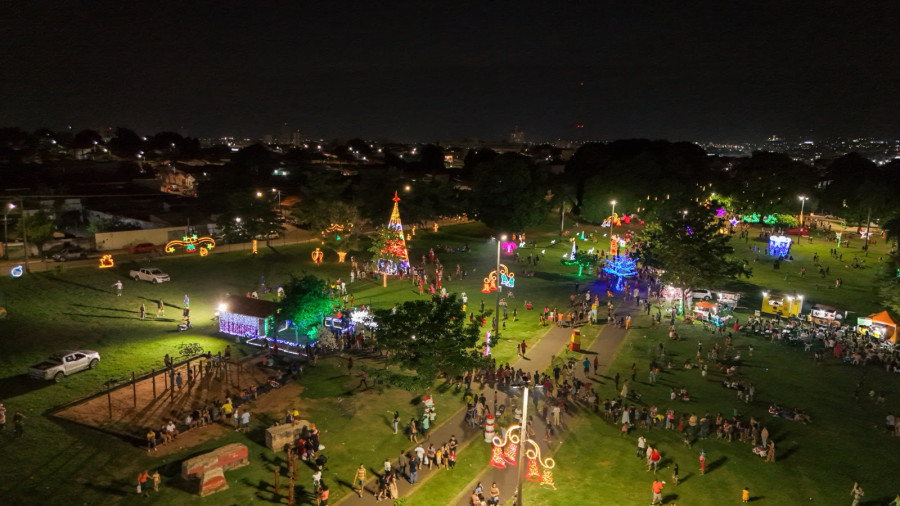 A Vila de Natal do Parque Cimba ficará à disposição da população até o dia 25 de dezembro. Foto: Secom Araguaína