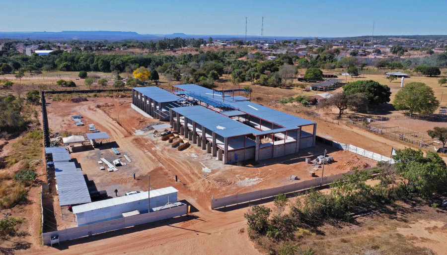 Construção do Câmpus Dianópolis com 50% da obra concluída. Foto: Ceila Menezes/Gov. TO