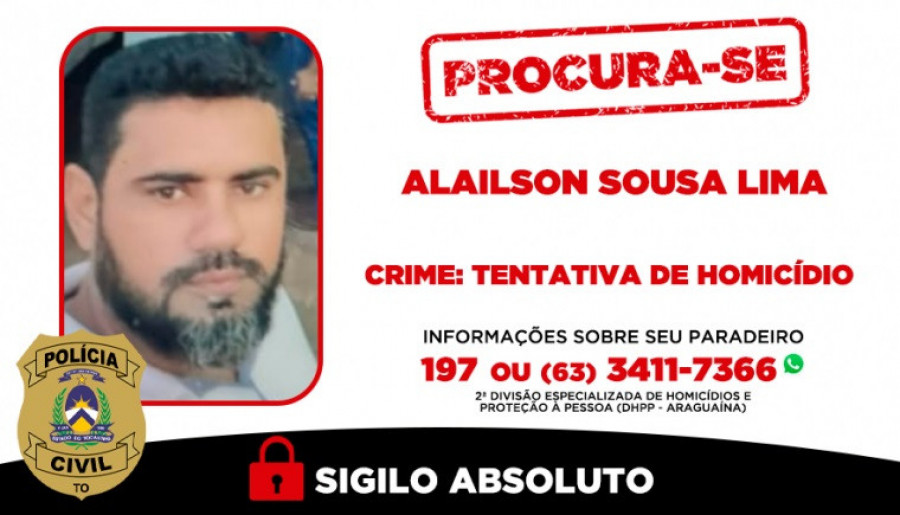  Alailson Sousa Lima, de 42 anos, continua sendo procurado.