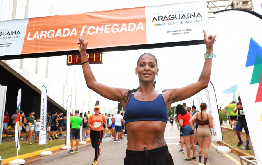 Atleta vencedora da categoria Elite Feminino, Regiane Braga, de Anápolis (GO).
