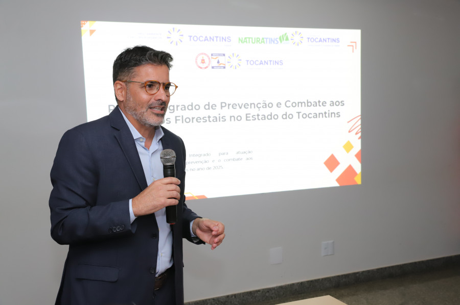  Secretário Marcello Lelis destacou a importância do Manejo Integrado do Fogo  FOTO:  Washington Luiz/Governo do Tocantins