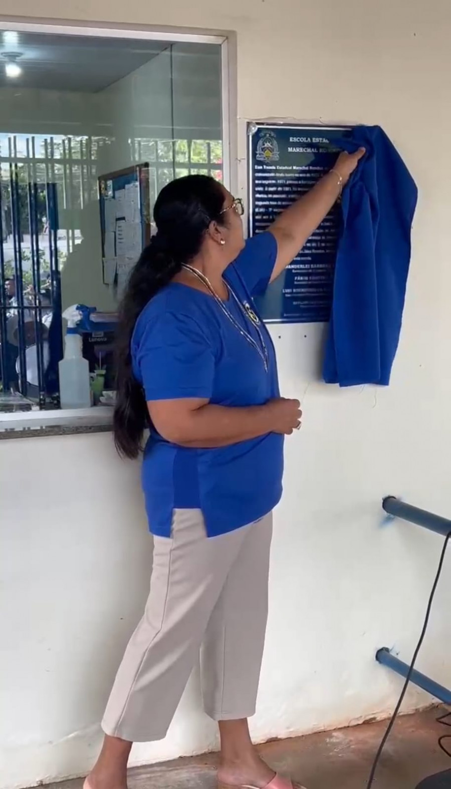 Descerramento das Placas de Marechal Rondon e da história da escola