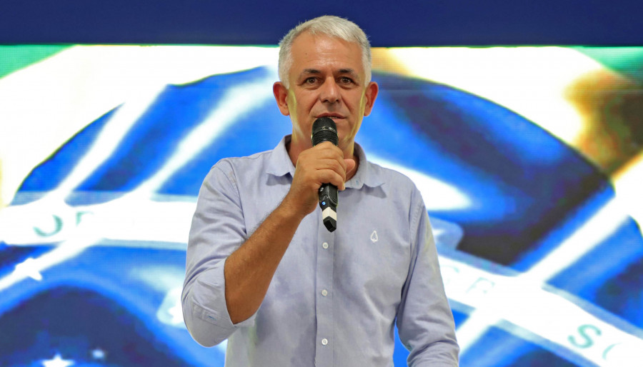 Titular da Seagro, Jaime Café, destaca importância das novas estruturas para receber expositores e produtores na Agrotins 2025 (Antonio Gonçalves/Governo do Tocantins)