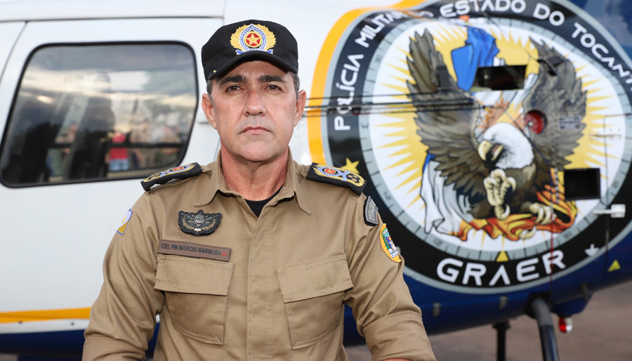  O comandante-geral da PMTO, coronel Márcio Antônio Barbosa, enfatiza que os números do Atlas da Violência são um importante reconhecimento do trabalho que a Polícia Militar tem implementado em prol da segurança da população Foto: Ademir dos Anjos/Governo do Tocantins