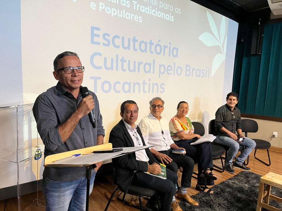 Superintendente de Fomento e Incentivo à Cultura da Secult Antônio Miranda destacou a importância do evento - Foto: Paulo Gualberto / Governo do Tocantins