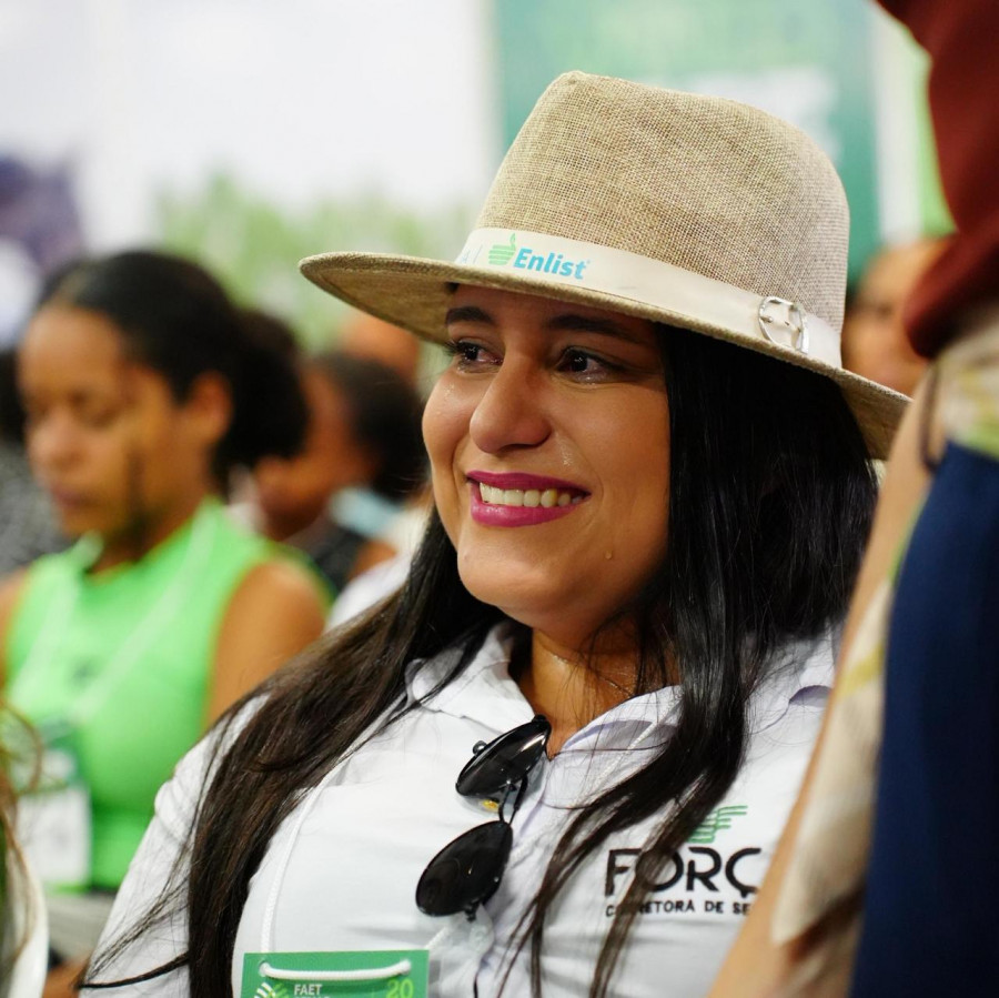 Participante do seminário destaca a força feminina no agro tocantinense. Foto: