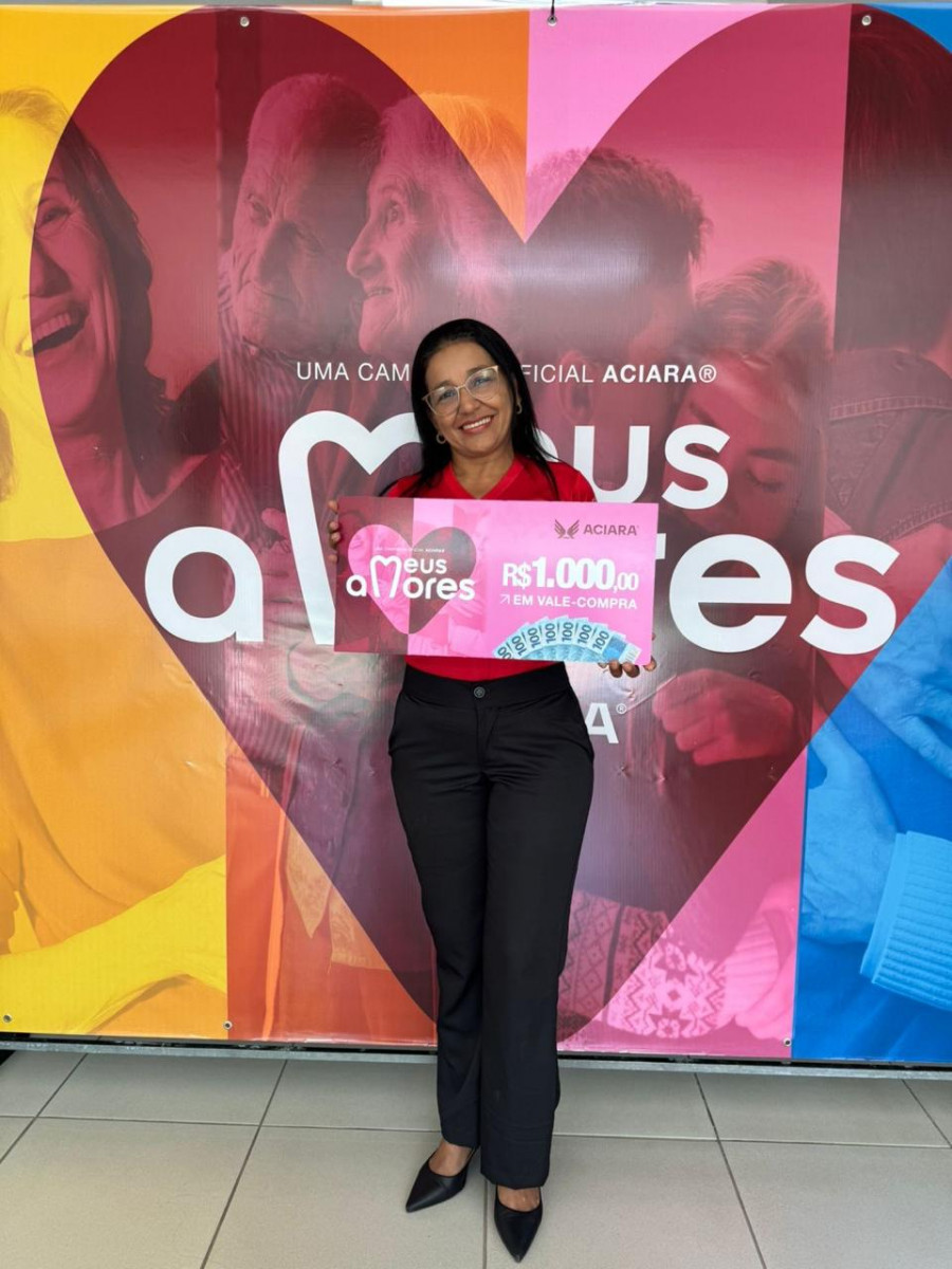 Vendedora premiada: Márcia Santos (vale-compra de R$ 1 mil) Loja: TenTen Utilidades Divulgação/ACIARA