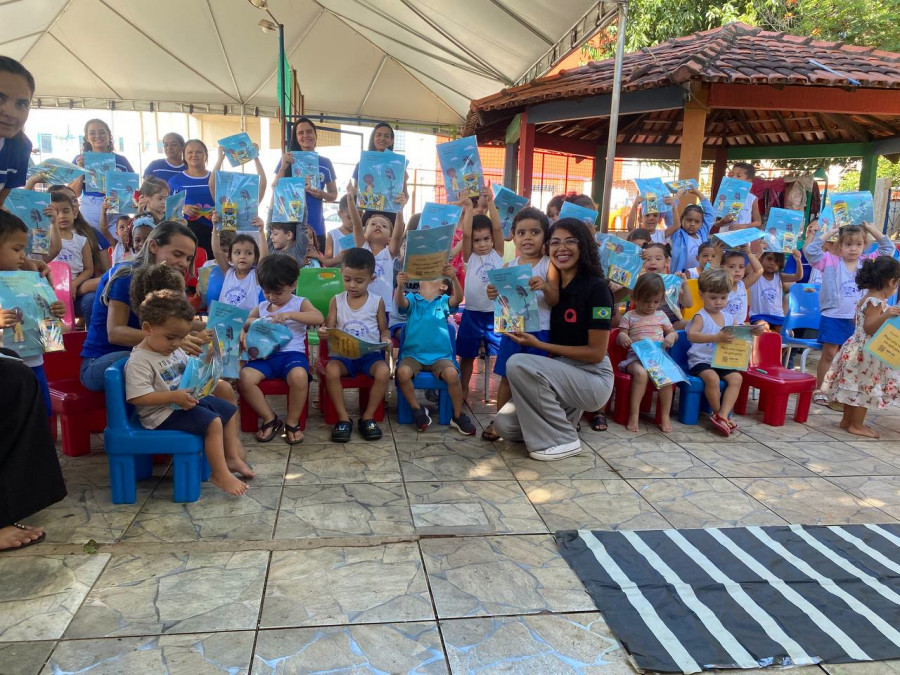  Maxim promove atividades lúdicas sobre trânsito consciente em creche de Araguaína. 