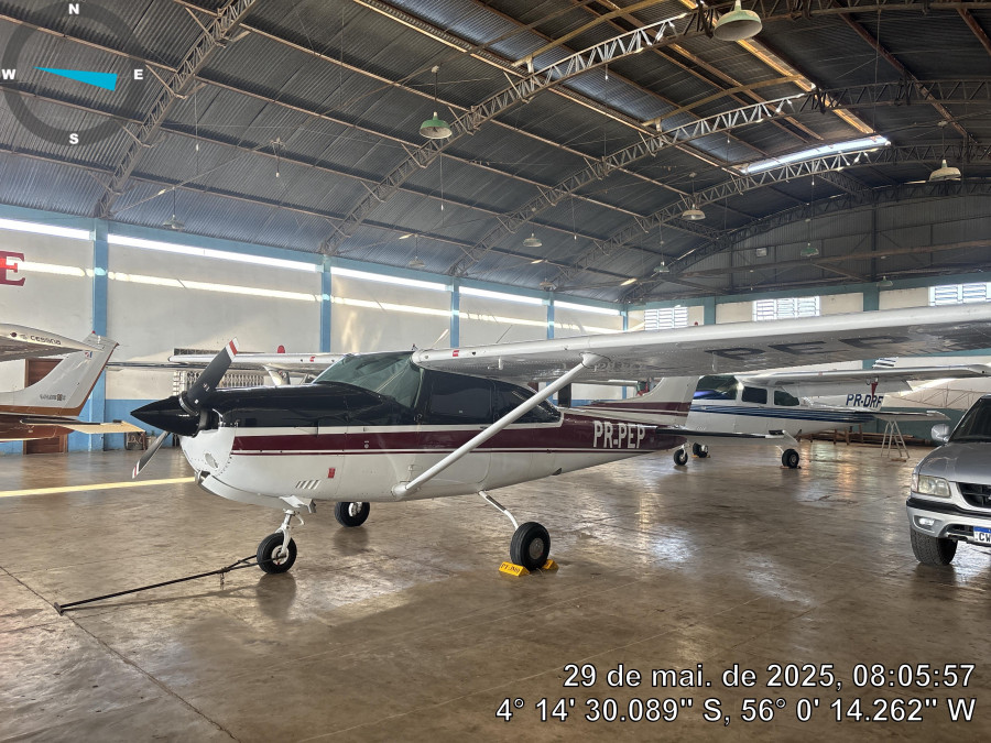 Jato executivo apreendido pela FICCO/TO durante a Operação Serras Gerais; aeronave era utilizada por organização criminosa para transporte e ocultação de recursos ilícitos.