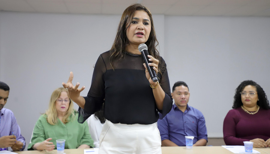 A gerente de Contas Regionais da Seplan, Grazielle Azevedo, apresentou a metodologia e os resultados do  primeiro PIB trimestral do Tocantins