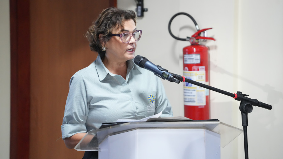  Diretora Imobiliária da Tocantins Parcerias, Zélia Bandeira Asmar, destacou a relevância social da regularização fundiária para uma sociedade mais justa e com mais oportunidades para todos