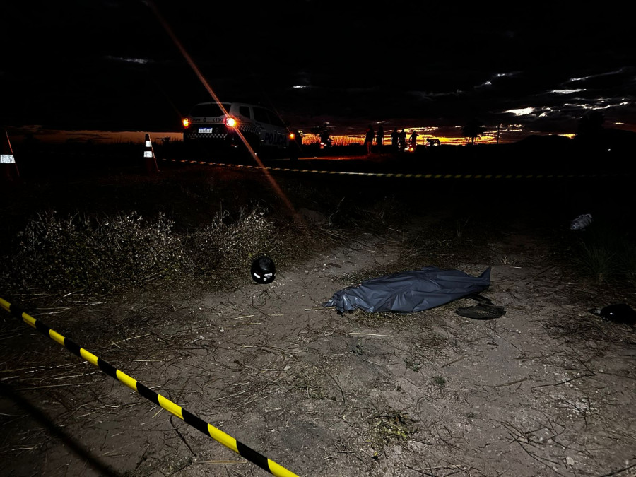Local do acidente na TO-222, onde Rosivan foi atingido por um carro enquanto ajudava a carregar uma moto.