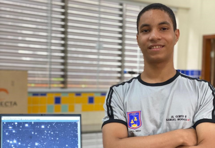 Samuel Lima destacou que o projeto da unidade escolar desperta o interesse pela iniciação científica   