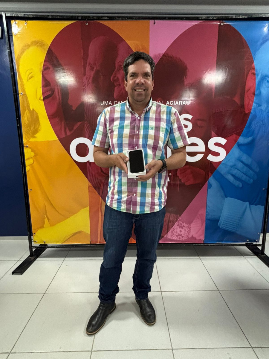 José Alves Propércio Junior ganhou um Iphone 15