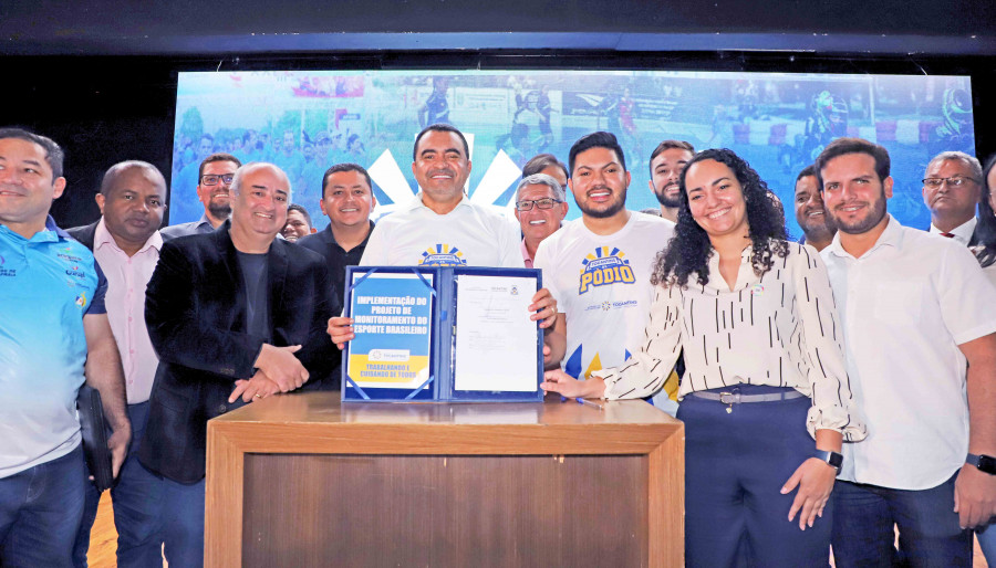 Cerimônia marcou também o início da parceria com o Instituto de Pesquisa de Inteligência Esportiva (Ipie), da UFPR, para implantação do Monitoramento do Esporte nos 139 municípios tocantinenses (Antonio Gonçalves/Governo do Tocantins);