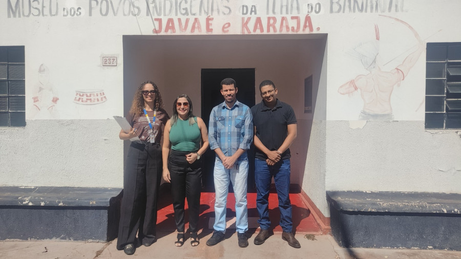  Museu dos Povos Indígenas, em Formoso do Araguaia, também recebeu a equipe da Secult.  Fotos: Divulgação/Secult