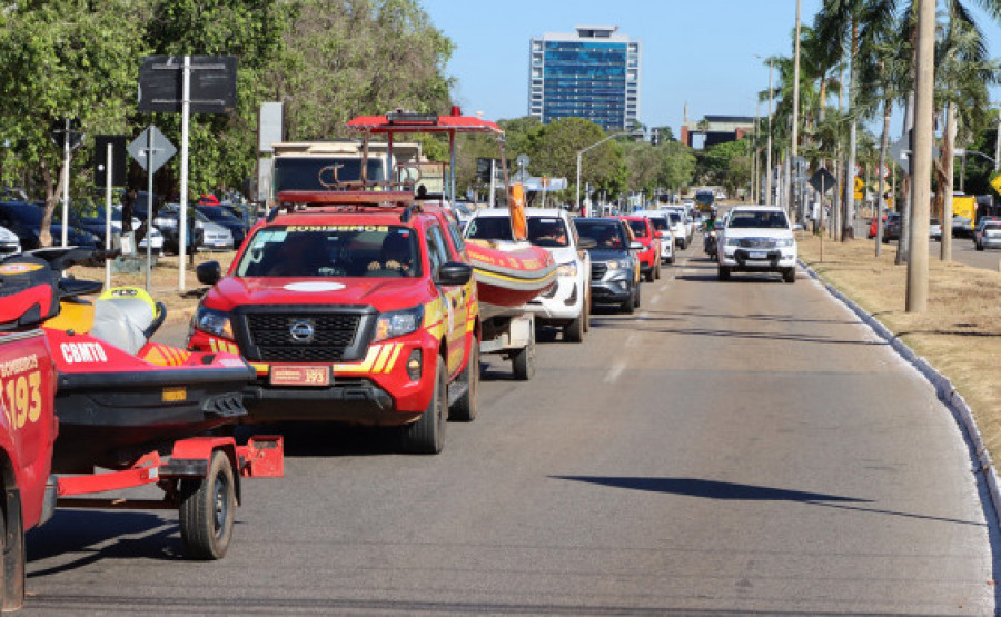 Veículos oficiais das secretarias e órgãos do Governo do Tocantins percorreram as ruas de Palmas, chamando a atenção da população para a operação integrada - Setur/Governo do Tocantins