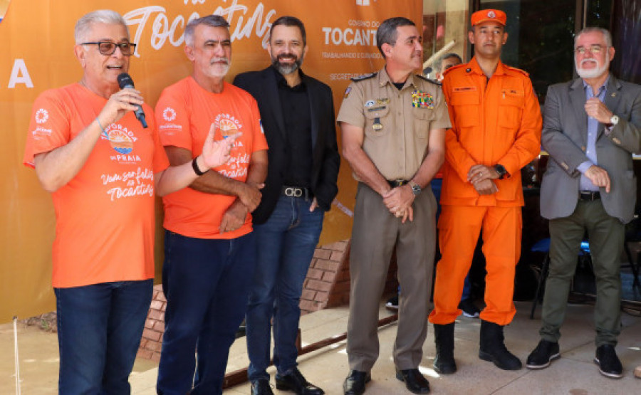 O secretário de Estado do Turismo, Hercy Filho, destacou o esforço conjunto para garantir estrutura, segurança e lazer nas praias do estado - Setur/Governo do Tocantins