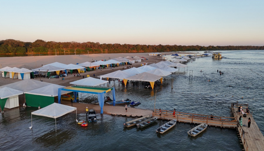 Praia da Tartaruga se destaca como um dos principais atrativos turísticos da região sul do Tocantins - Márcio Vieira/Governo do Tocantins