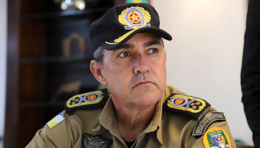 O comandante-geral da PMTO, coronel Márcio Antônio Barbosa, evidencia a atuação dos policiais militares para garantir segurança e tranquilidade aos visitantes durante a temporada de praia - Esequias Araújo/Governo do Tocantins