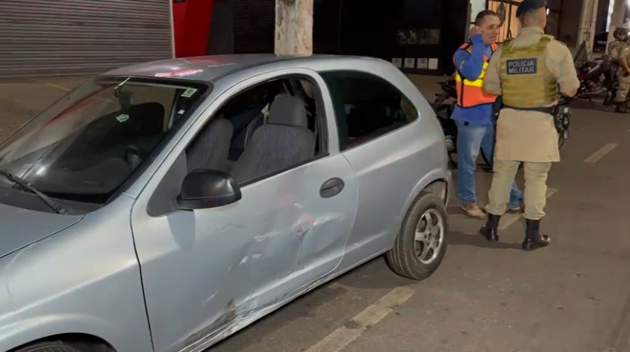 Carro envolvido no acidente. Foto: Araguaína Notícias